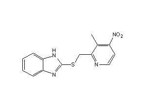 2-[[(3-methyl-4-nitro-2-pyridinyl)methyl]thio]-1H-benzimidazole